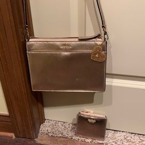 Kate Spade Rose Gold Purse & Wallet